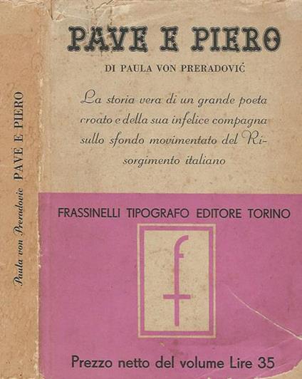 Pave e Piero - Paula Preradovic - copertina