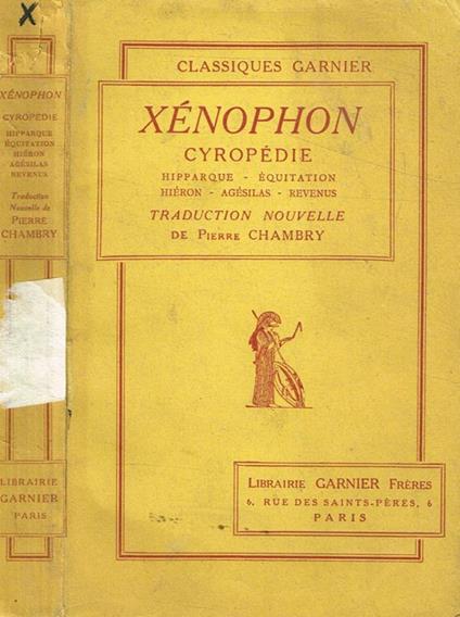 Cyropédie - Senofonte - copertina