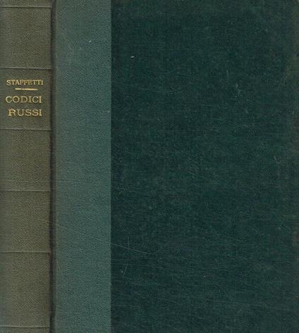 I nuovi codici russi - copertina