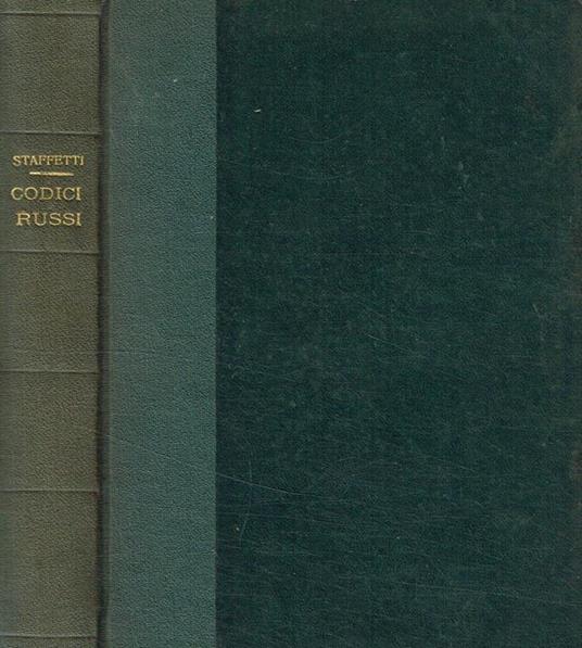 I nuovi codici russi - copertina