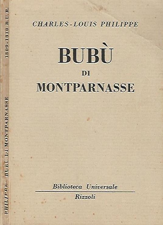 Bubù di Montparnasse - Charles - copertina