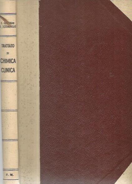 Trattato di Chimica Clinica - Enrico Giustiniani - copertina