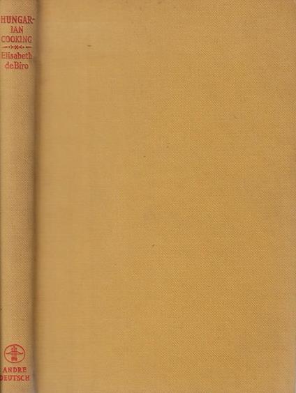 Hungarian cooking - copertina