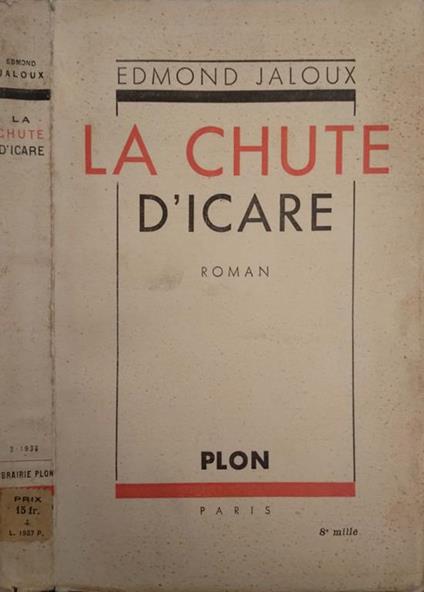 La chute d'Icare - Elmond Jaloux - copertina