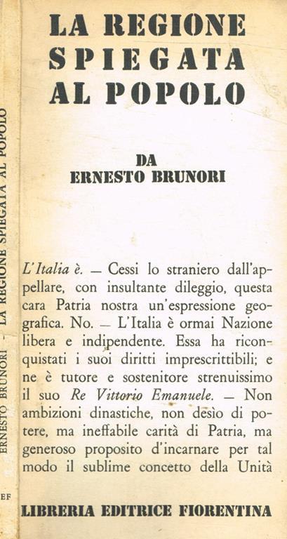 La Regione spiegata al popolo - copertina