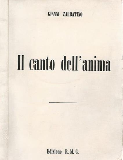 Il canto dell'anima - copertina