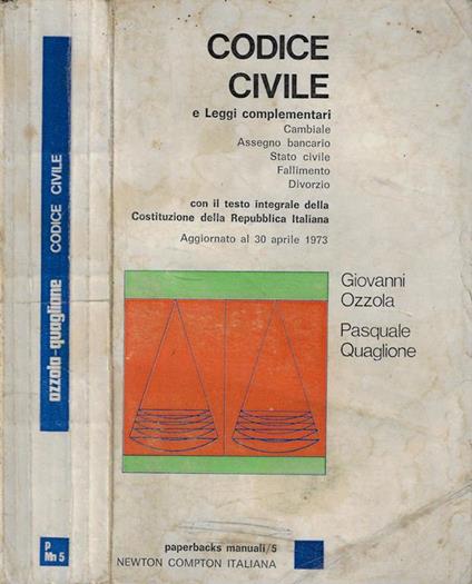 Codice civile e leggi complementari - copertina