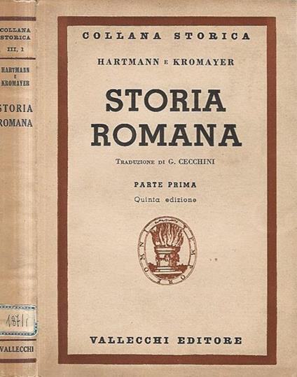 Storia Romana parte prima - copertina