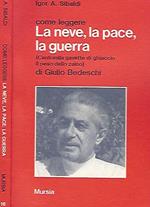 Come leggere La neve, la pace, la guerra ( Centomila gavette di ghiaccio, il peso dello zaino ) di Giulio Bedeschi