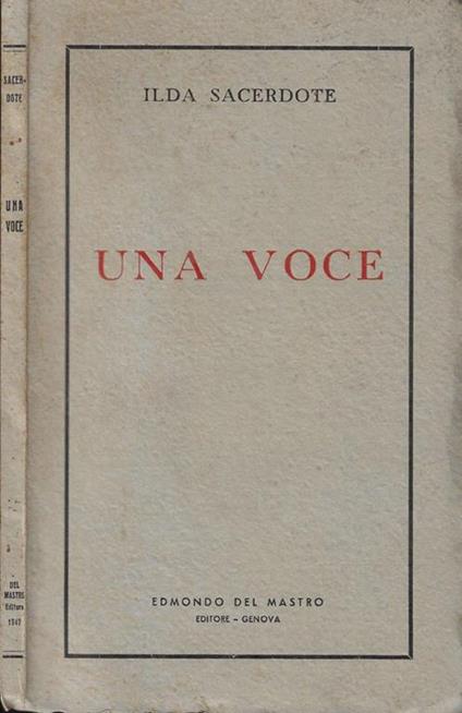 Una voce - copertina