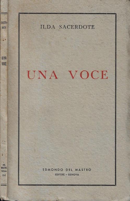 Una voce - copertina