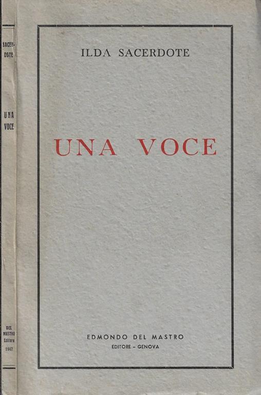 Una voce - copertina