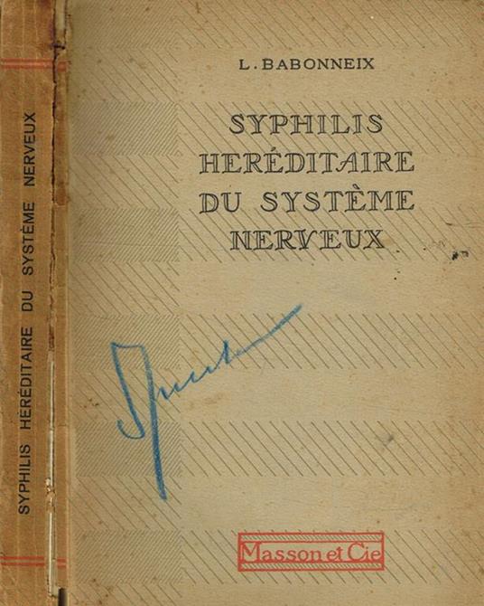 Syphilis héréditaire du système nerveux - copertina