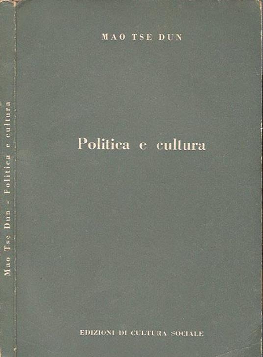 Politica e cultura - Mao Tse Dun - copertina
