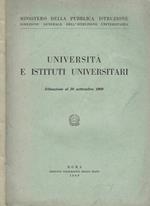 Università e Istituti Universitari