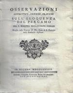 Osservazioni instruttive, critiche, pratiche sull'eloquenza del pergamo