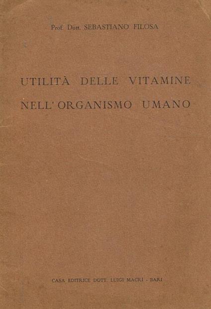 Utilità delle vitamine nell'organismo umano - copertina