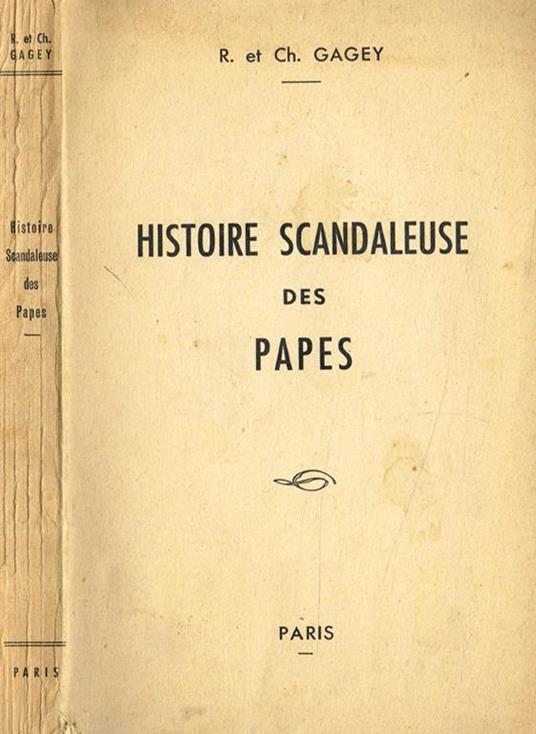 Histoire scandaleuse des Papes - copertina