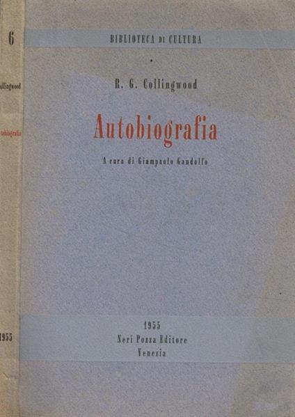 Autobiografia - Robin G. Collingwood - copertina