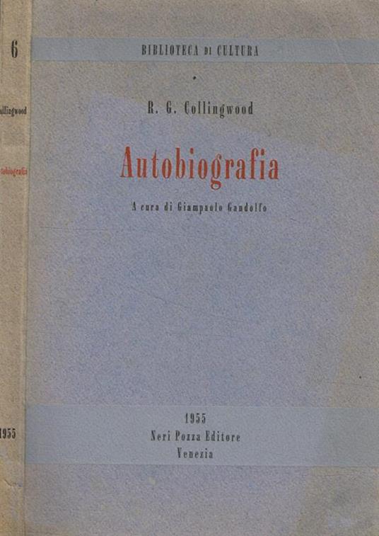 Autobiografia - Robin G. Collingwood - copertina