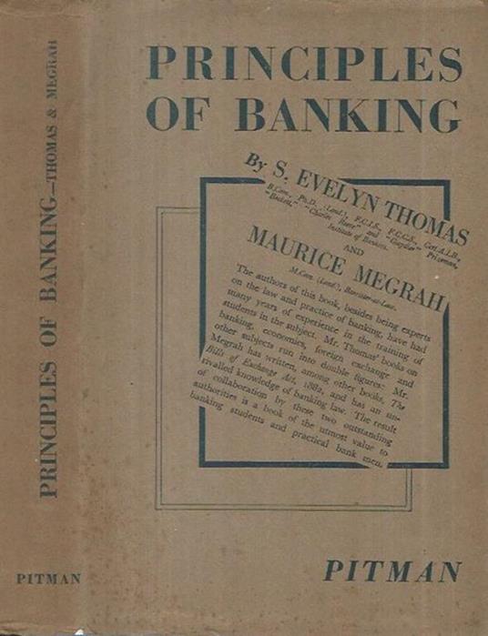 Principles of Banking - copertina
