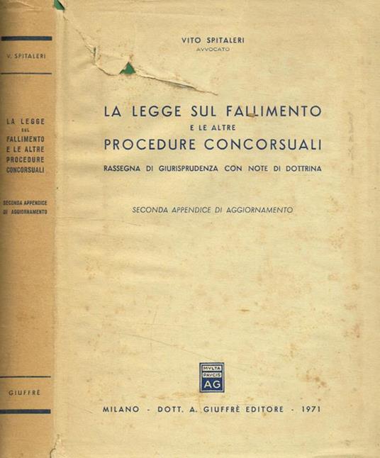 La legge sul fallimento e le altre procedure concorsuali - copertina