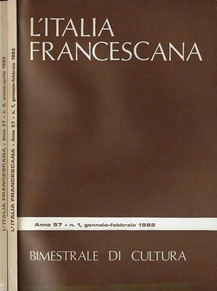 L' Italia francescana n. 1-2 1982 - copertina