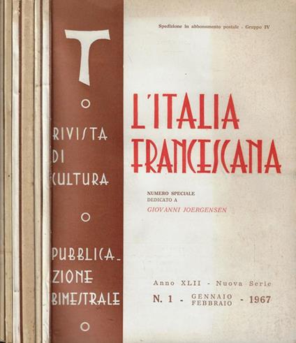 L' Italia Francescana Anno 1967 - copertina