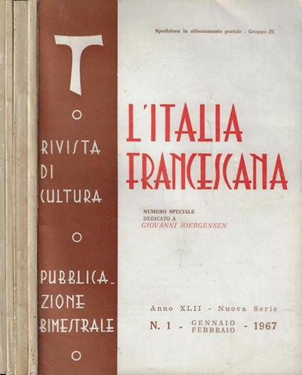 L' Italia Francescana n. 1--3-4-5 1967 - copertina