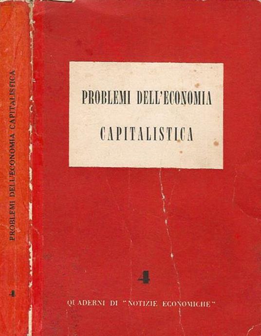 Problemi dell'economia capitalistica - copertina