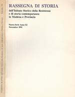 Rassegna di Storia dell'Istituto Storico della Resistenza e di storia contemporanea in Modena e Provincia nuova serie anno XI n. 10