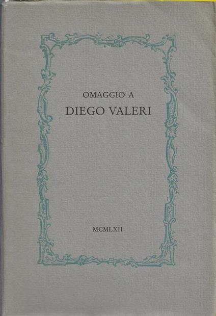 Omaggio a Diego Valeri - copertina