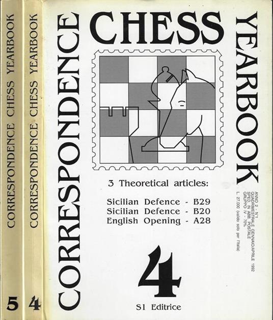 Correspondence chess yearbook Anno 1992 N° 4-5 - copertina