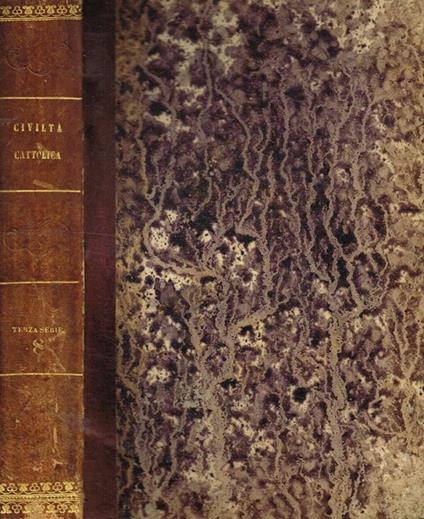 La civiltà cattolica. Anno ottavo terza serie, vol.ottavo - copertina