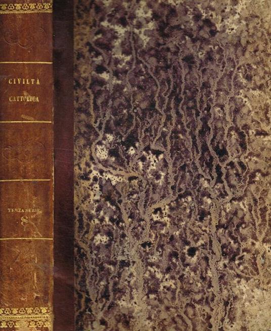 La civiltà cattolica. Anno ottavo terza serie, vol.ottavo - copertina
