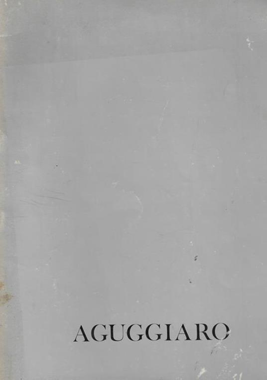Franco Aguggiaro - copertina