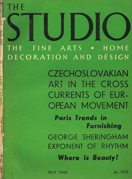 The studio. The fine art. Home decoration and design. Volume 115 number 542. May 1938 - copertina