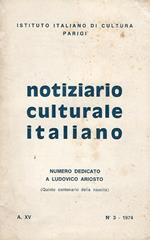 Notiziario Culturale Italiano Anno XV n. 3
