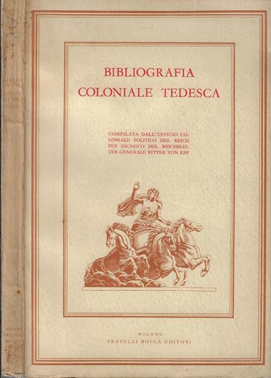 Bibliografia coloniale tedesca - copertina