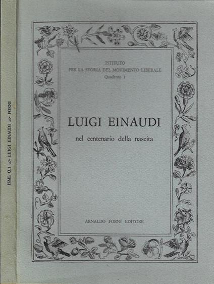 Luigi Einaudi - copertina