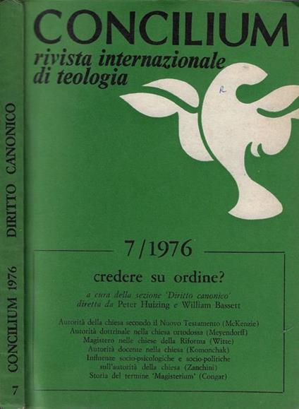 Concilium N. 7 Anno 1976 - copertina