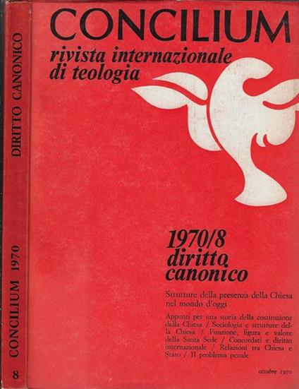 Concilium N. 8 Anno 1970 - copertina