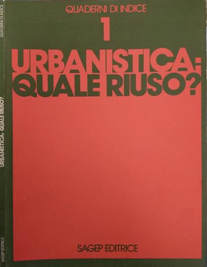 Urbanistica: quale riuso? - copertina