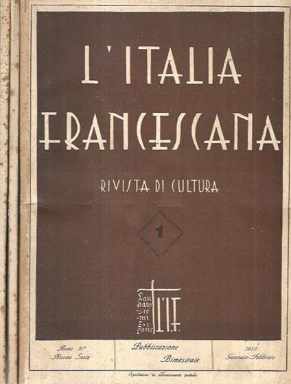 L' Italia Francescana 1956 - copertina