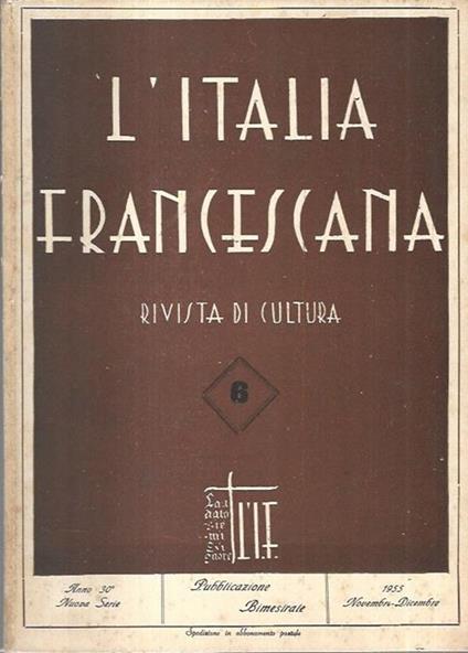 L' Italia Francescana 1955 - copertina