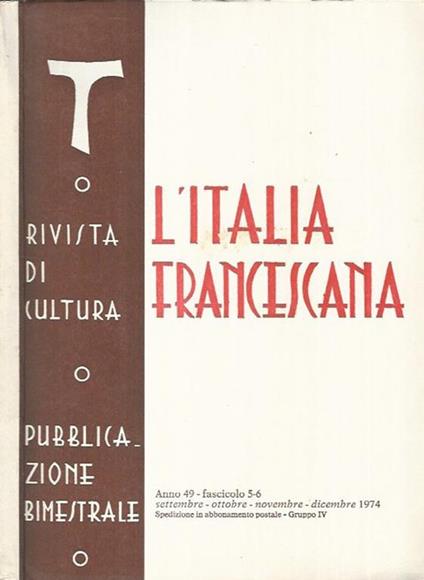 L' Italia Francescana - copertina