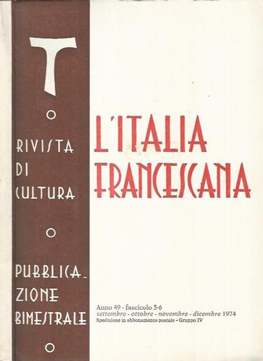 L' Italia Francescana - copertina