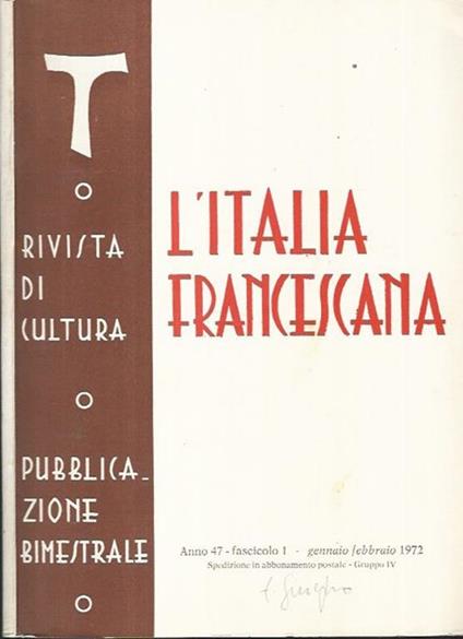 L' Italia Francescana - copertina