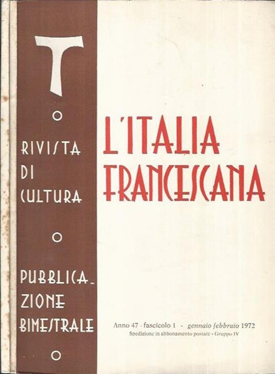L' Italia Francescana - copertina