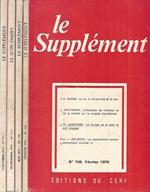Le Supplement N° 108 - 109 - 110 -111 del 1974
